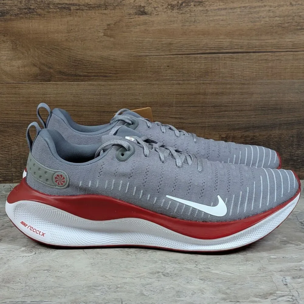 Nike ReactX Infinity Run 4 TB Men's 15 Grey White Red Running Shoes FJ1221-013
